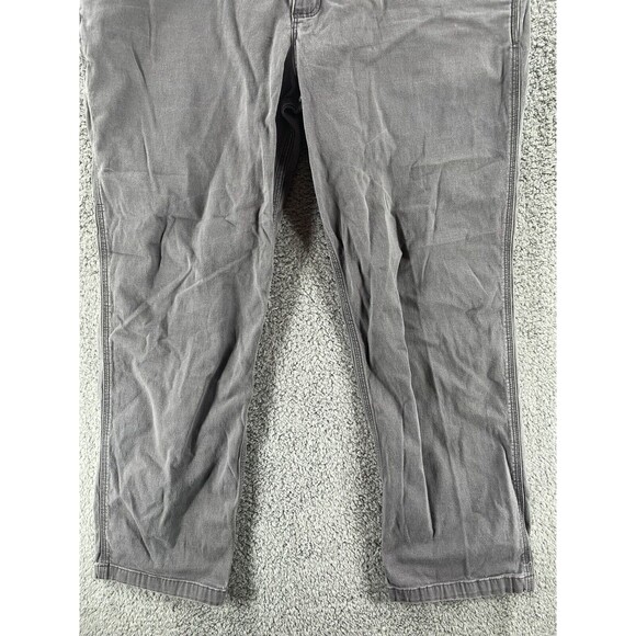 Carhartt Utility Carpenter Relaxed Fit Pants Mens 42x32 Gray Work Pockets Canvas - Picture 3 of 10